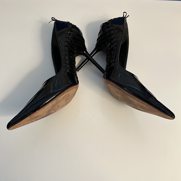 Schutz leather lace-up wrapped stilleto heel - Picture 5 of 5